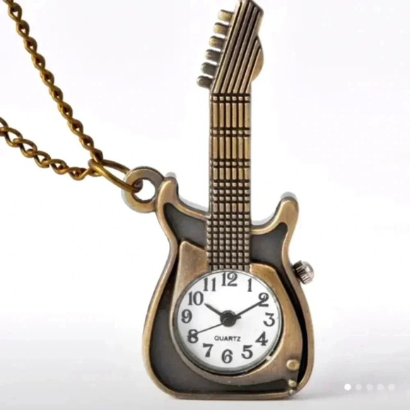 Other - Guitar Pocket Watch Jewelry Small Size..NWT..